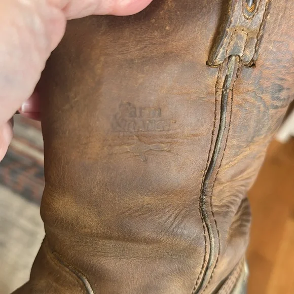 Georgia Boot Mud Dog Farm & Ranch Leather/Rubber Western Boots - Picture 12 of 12